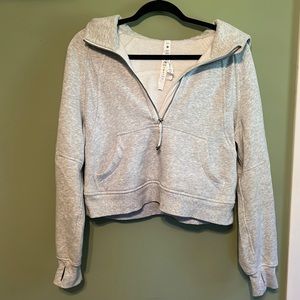 COPY - lululemon scuba oversized half zip hoodie xs/s light heather gray